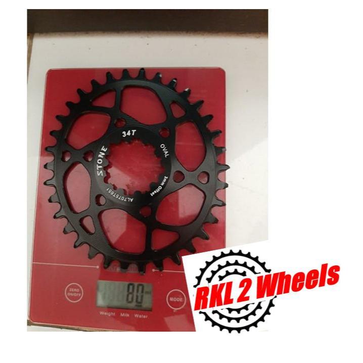 Chainring Oval Merk Stone 34T 34 offset 3 mm 3mm untuk SRAM GXP DUB Eagle SX NX XX1 GX X01 narrow wi