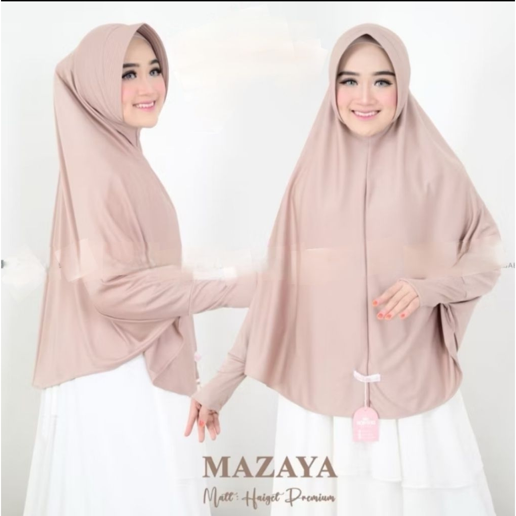 bergo jumbo tangan hijab simple murah