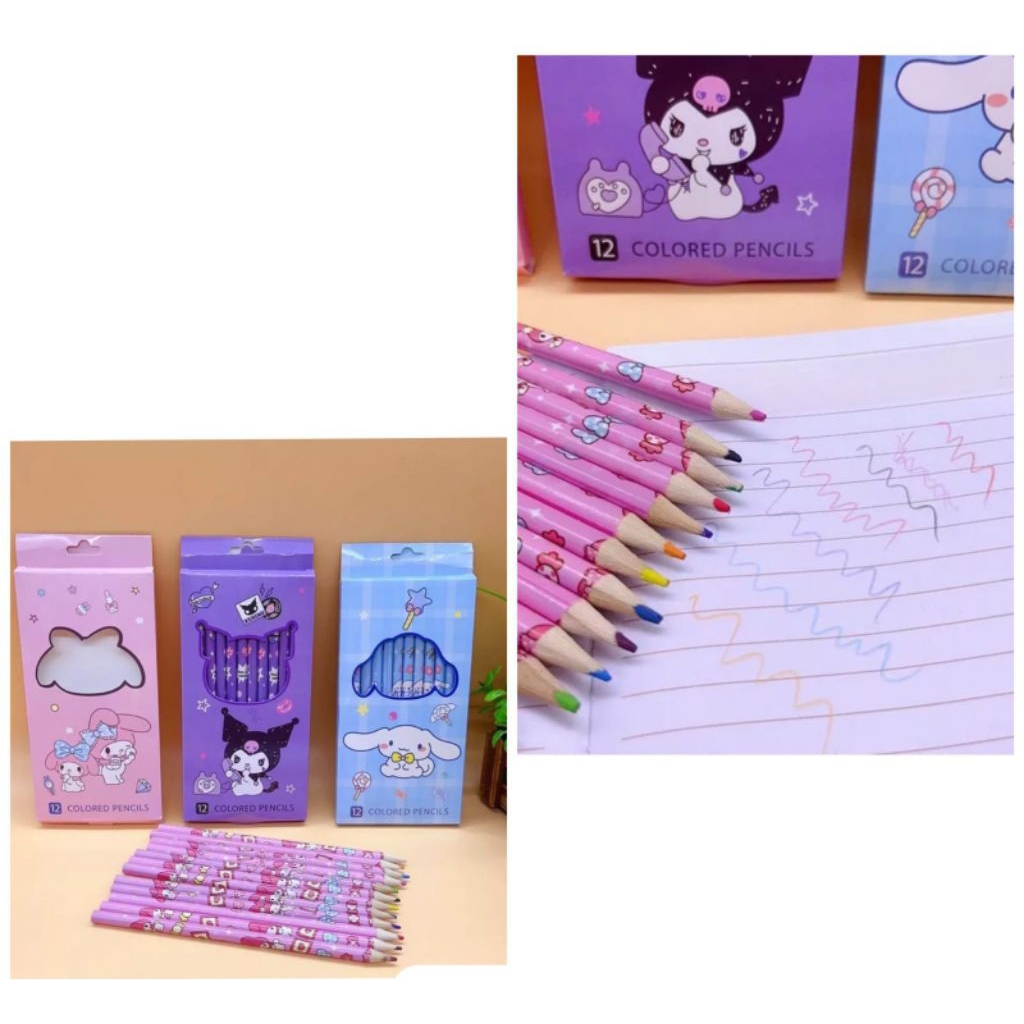 

pensil warna motif sanrio kurami