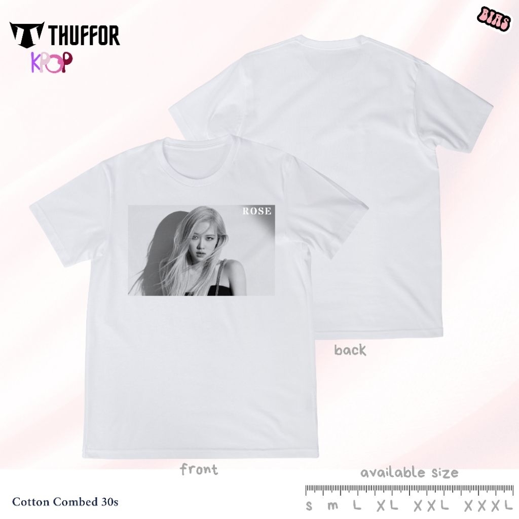 KAOS BLACKPINK | KAOS ROSE | TSHIRT ROSE| KAOS BLACKPINK | Tshirt  BLACKPINK | Kaos Kpop | Tshirt Kp