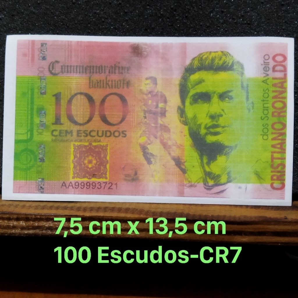 Uang Kertas Repro 100 Escudos-CR7