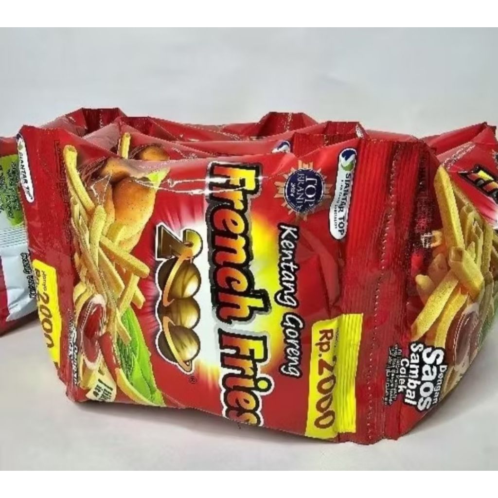 

fren fres 2000 kentang goreng pkai saos isi 1 renteng 10 pcs