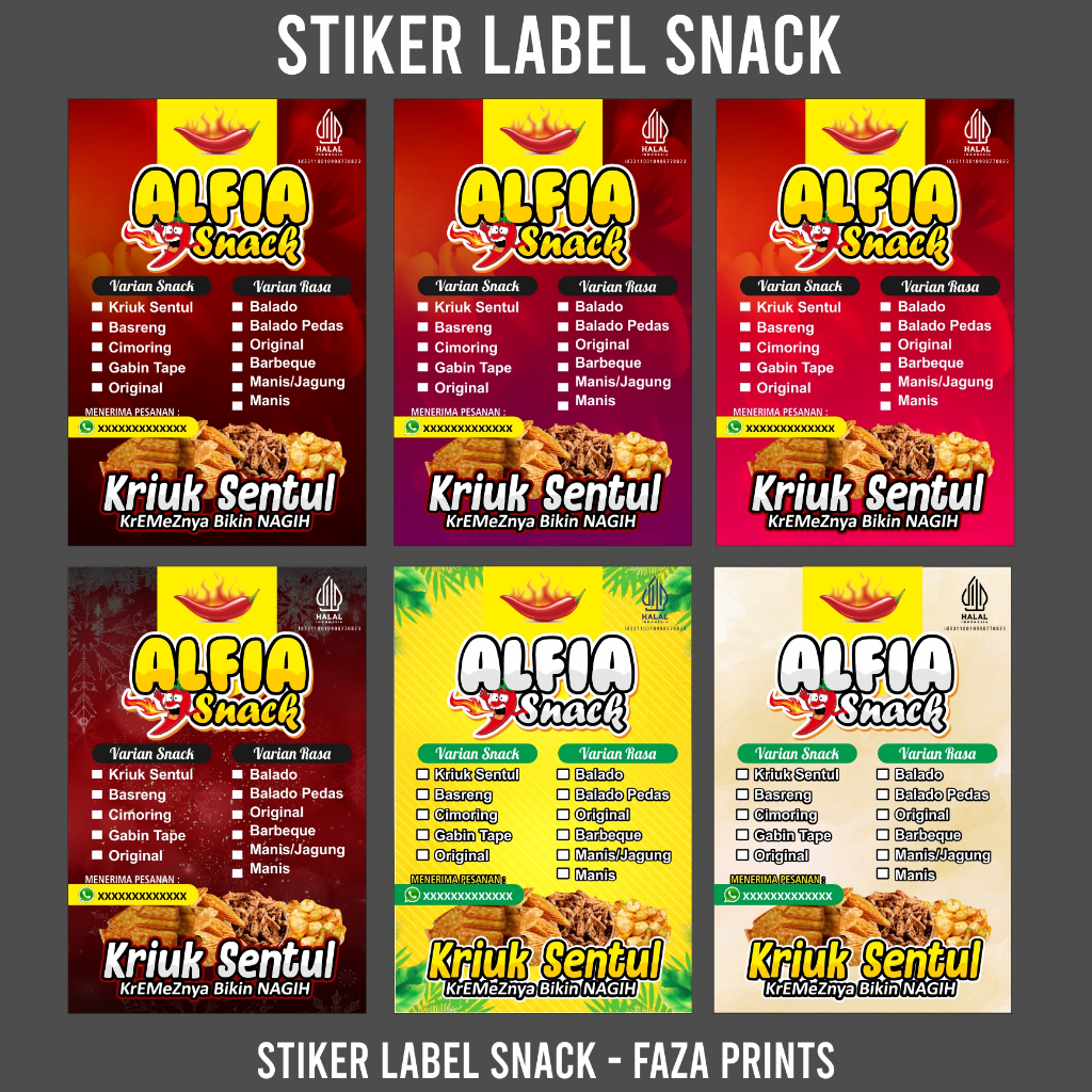 

stiker label makanan stiker label makanan ringan