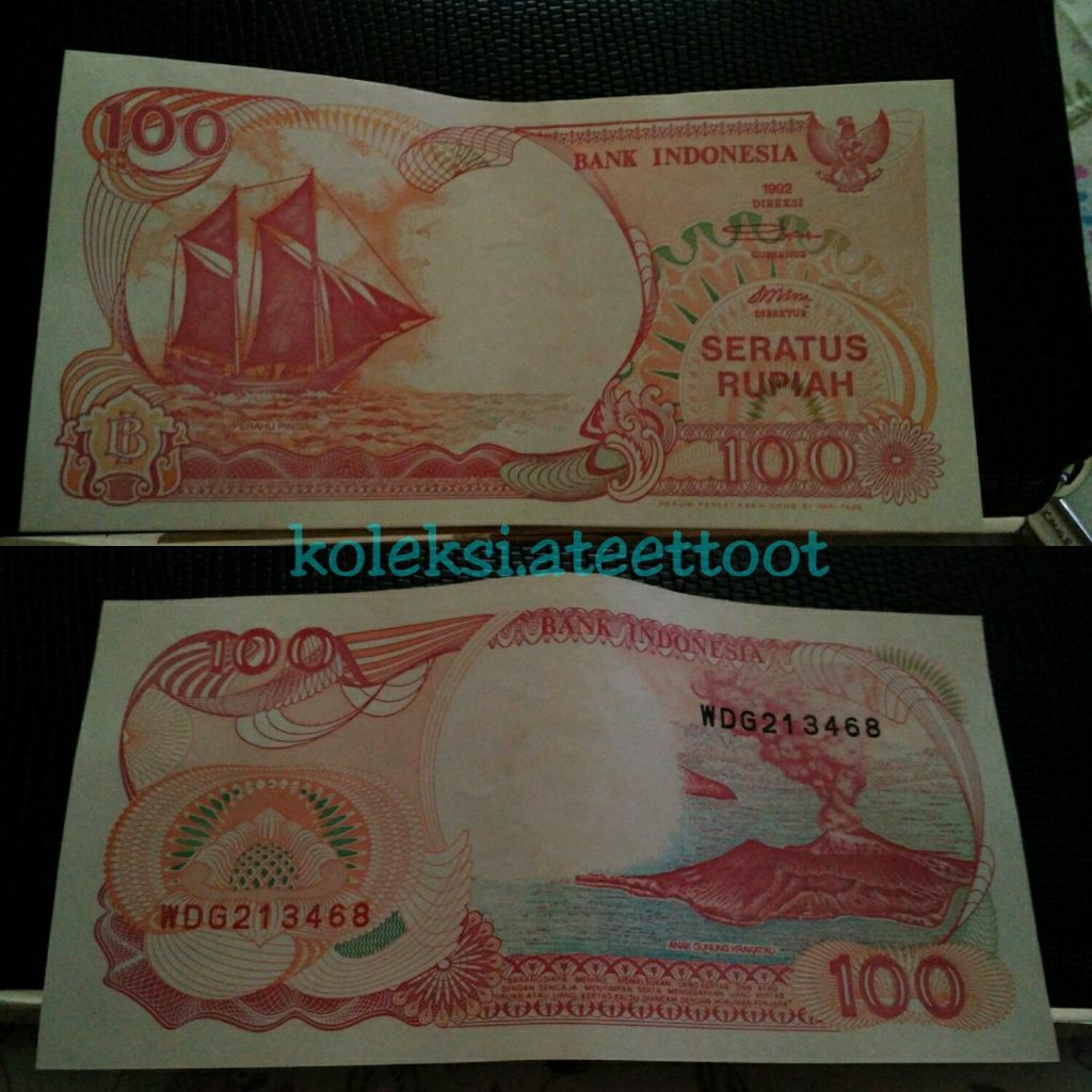 Uang Kertas 100 Rupiah 1992