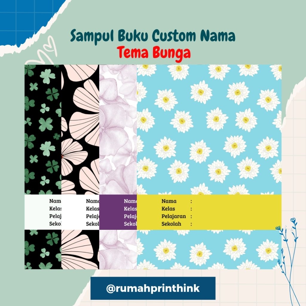 

Sampul Buku Tulis Aesthetic Tema Bunga, Sampul Buku Lucu Sampul Buku Anak Sampul Buku Tulis Custom Sampul.Buku Cantik