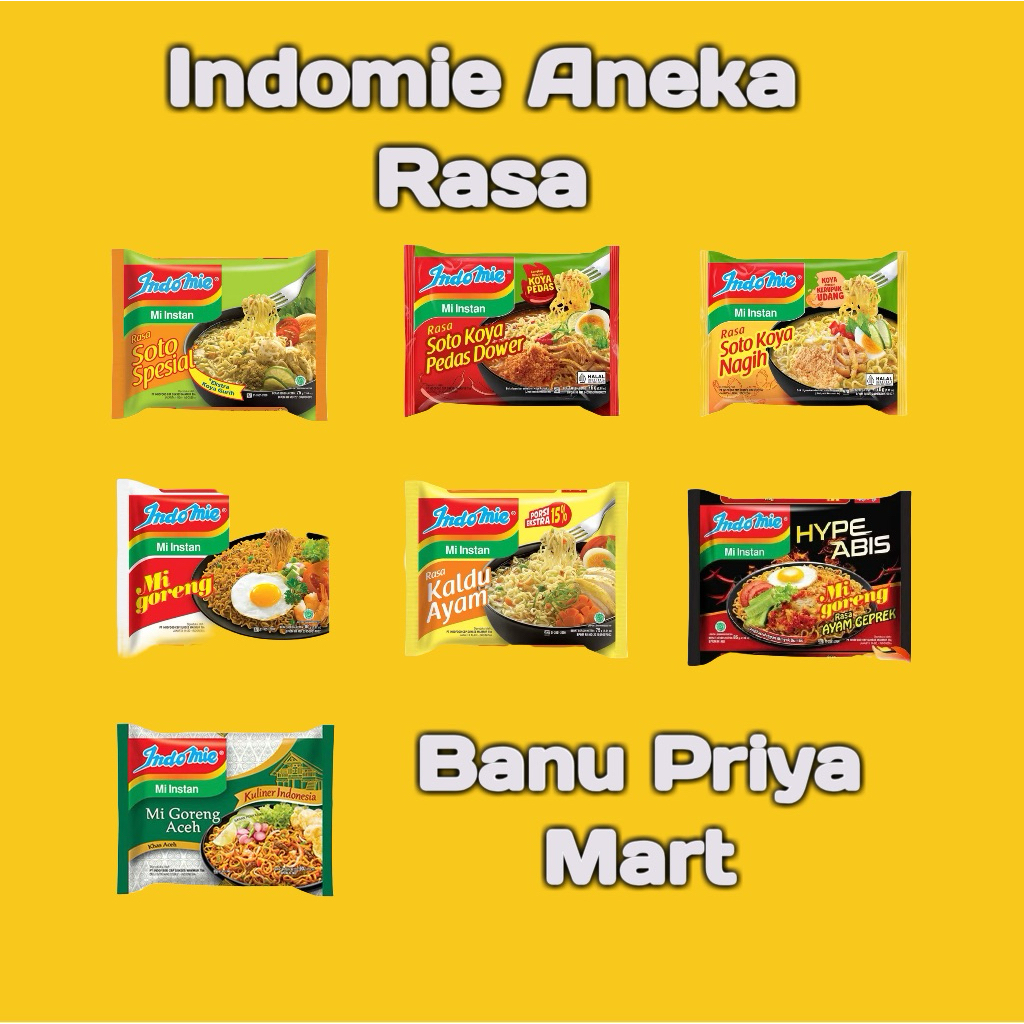 

Mie Instan Indomie Aneka Rasa