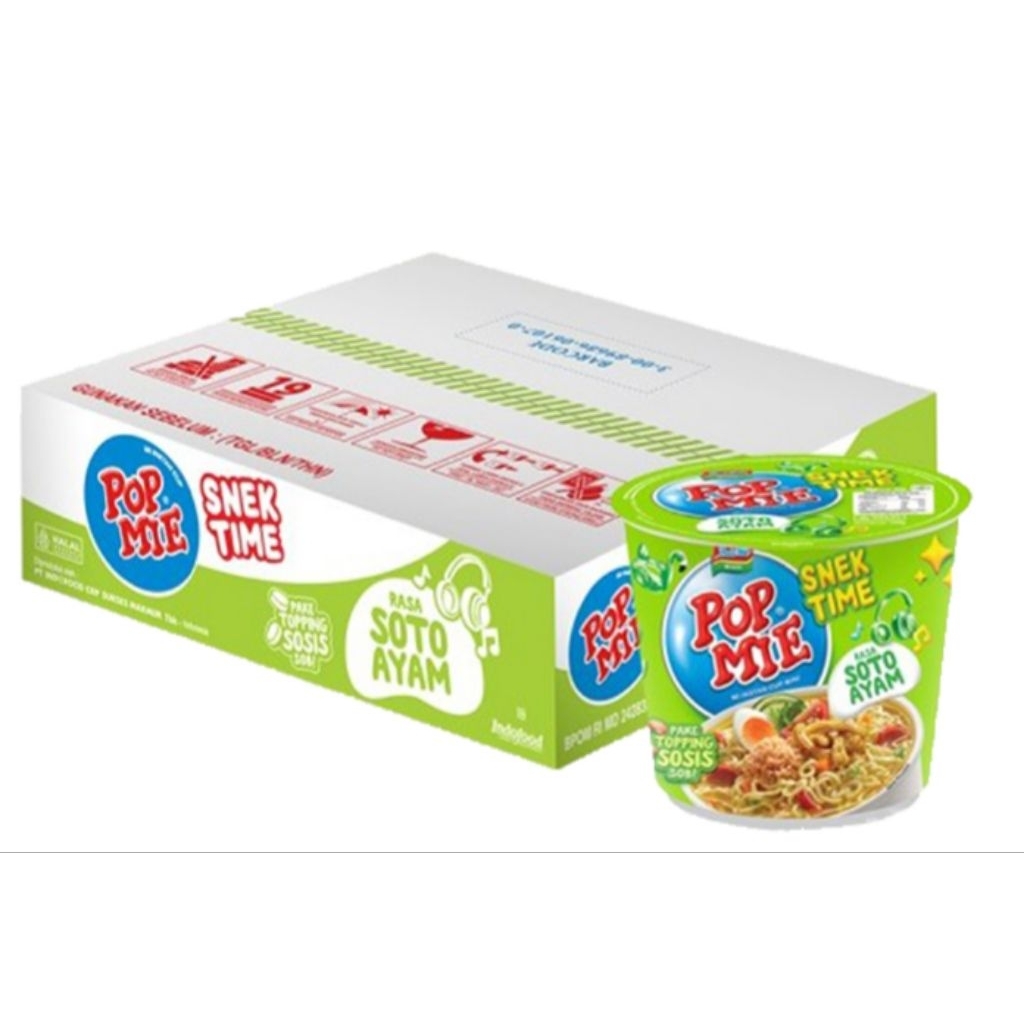 

Pop mie instan cup rasa soto ayam isi 12 pcs @39 gram KARTON