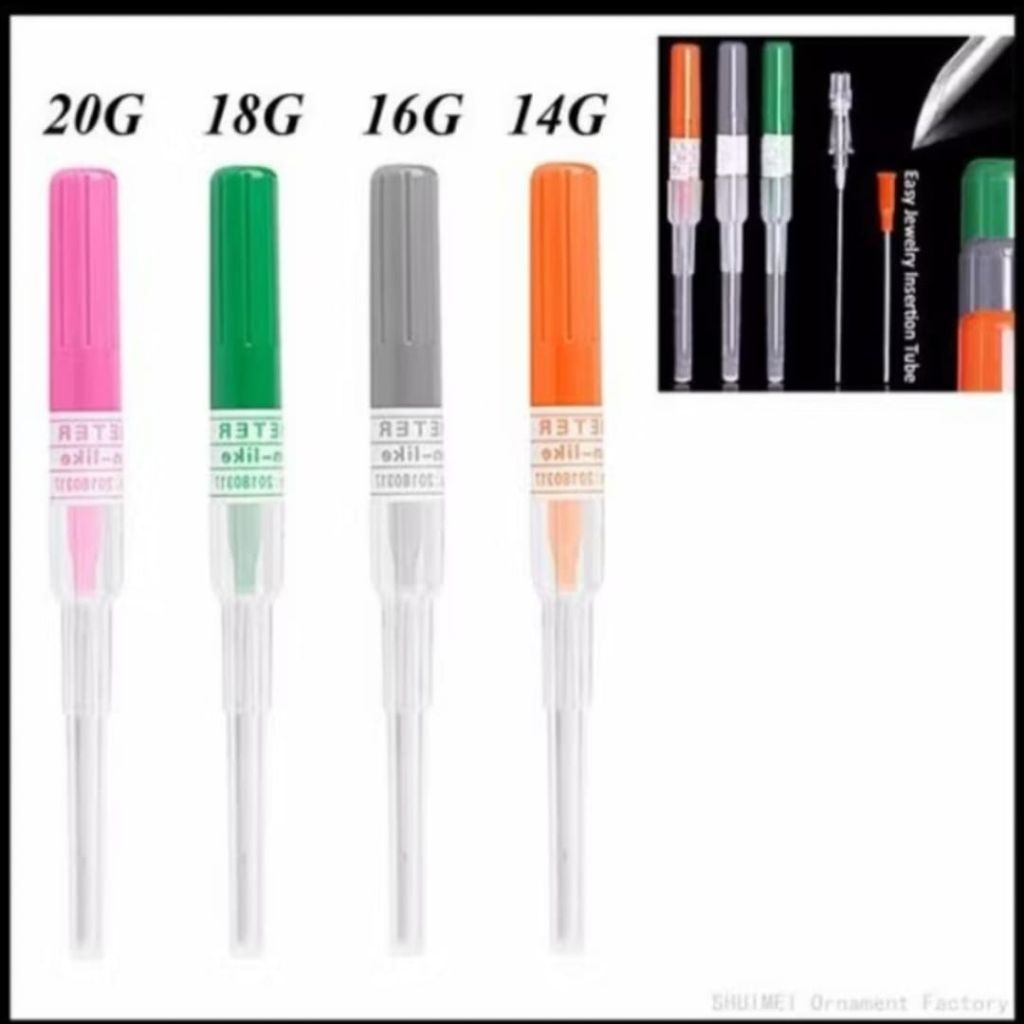 Jarum Anting Tindik Piercing Lildah Multy Fungsi GEA 14G,16G,18G,20G Stainles Stell