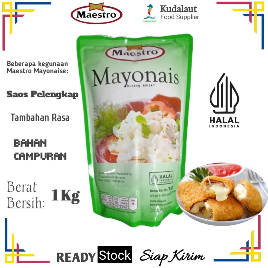 

[1kg] Maestro Saos Bumbu Mayonaise/Soas Mayo; kemasan Pouch