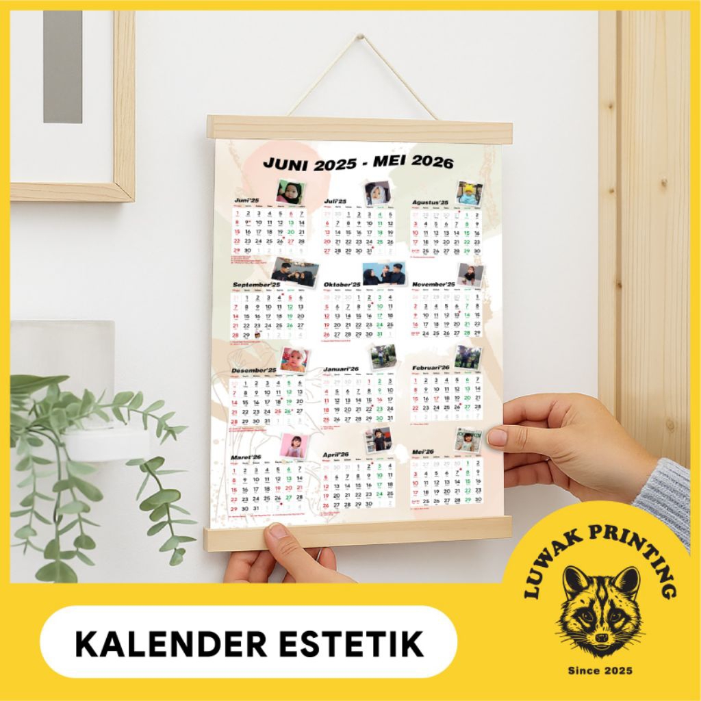 

Wandercraft - Kalender Gantung Estetik Free Custom