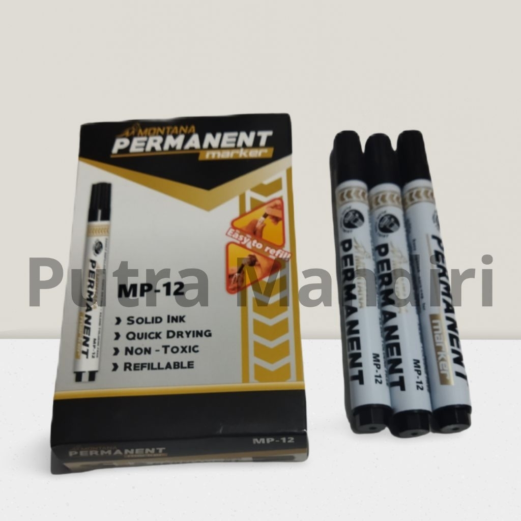 

Spidol Montana Permanen market MP-12 / Montana White board marker MW-22