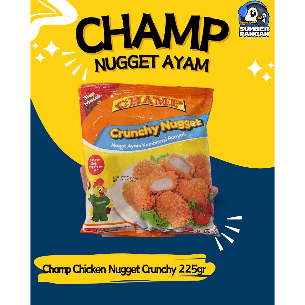 

Champ Nugget Ayam Crunchy 225gr