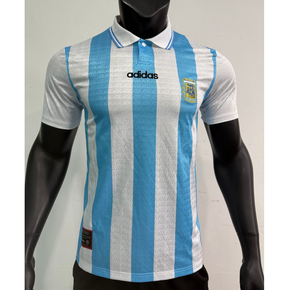 BAJU BOLA JERSEY ARGENTINA HOME RETRO 1994 PIALA DUNIA TRIBUTE TO MARADONA GRADE ORIGINAL PREMIUM