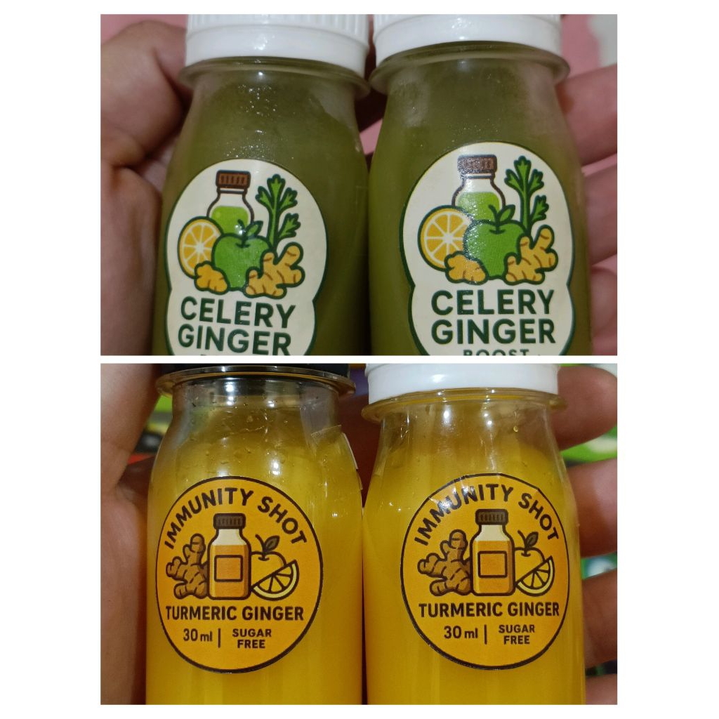 

Paket Bundling Immunity Shot Turmeric Ginger dan Celery Ginger Boost