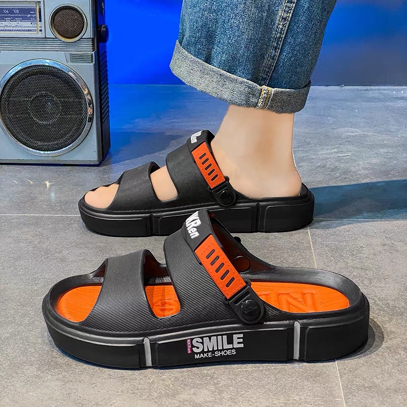 Sandal viral karet/Sandal slop pria/Sandal slide fashion sport pria