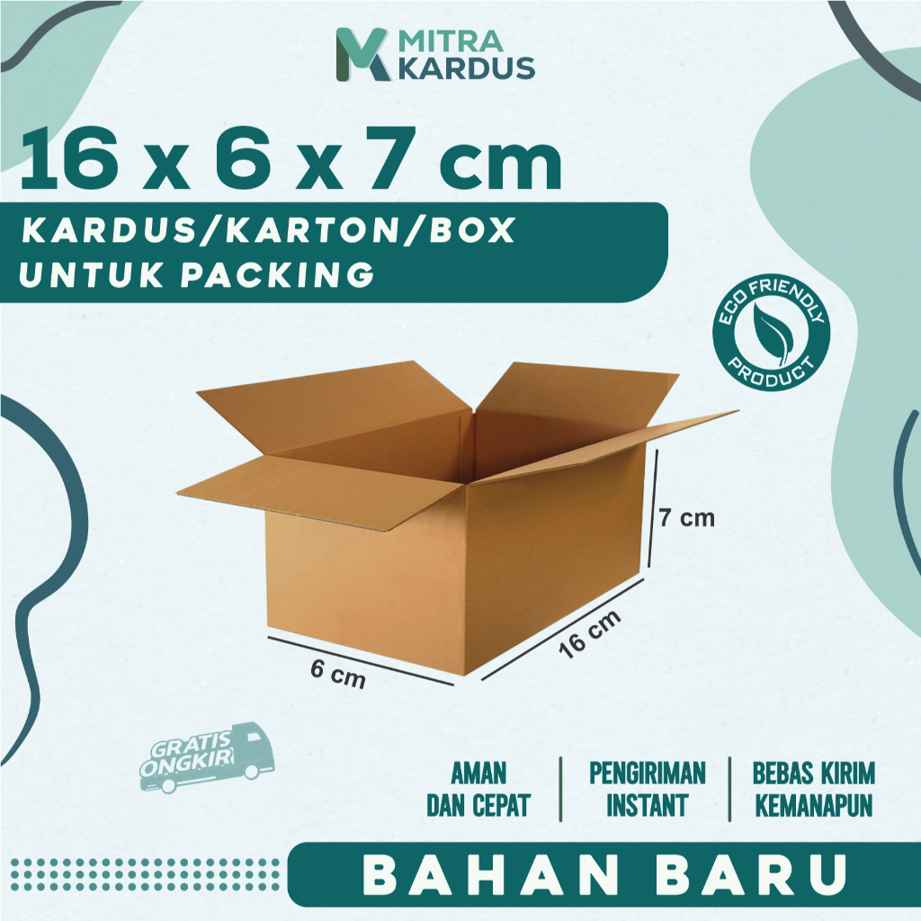 

kardus packing 16x6x7 cm | Box Karton Corrugated Single Wall Premium | Box Packing packing online