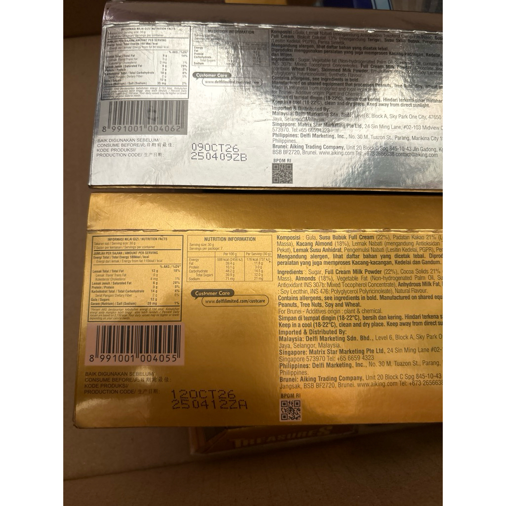 

Ukf5Pc6F4H (Kuliner.Kita) Coklat Delfi Treasures 216Gr Isi 24Pcs