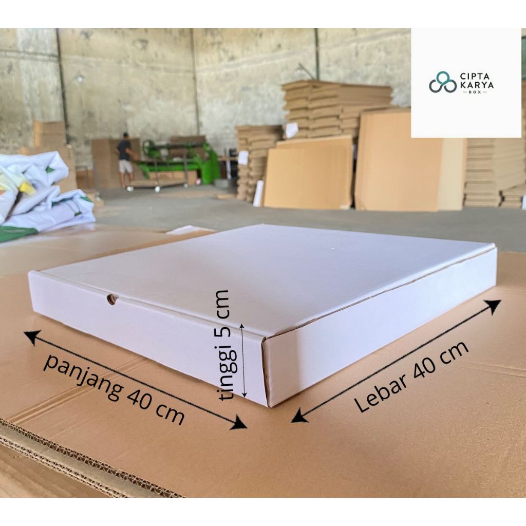 

box baru packing piza 40x40x5 diecut