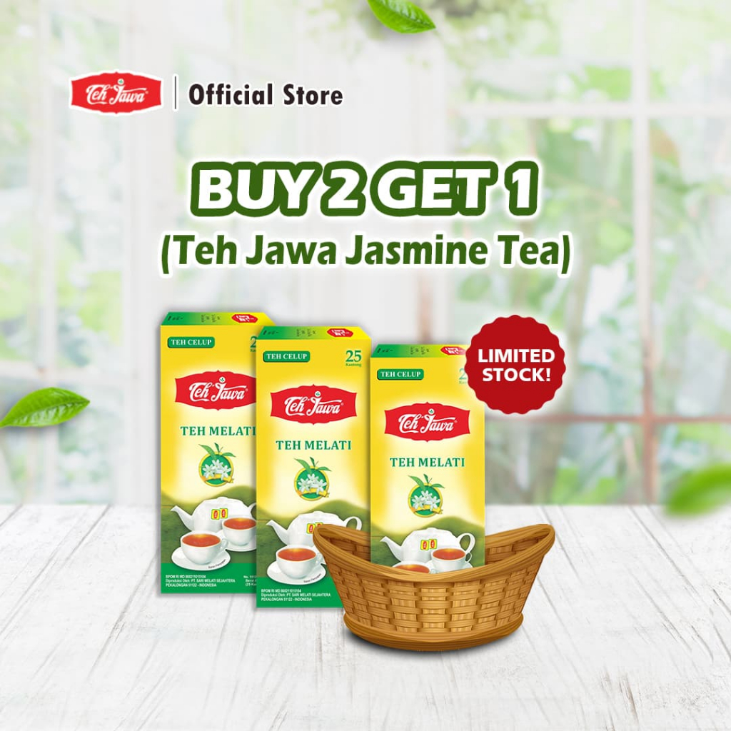 

[BELI 2 GRATIS 1] Teh Jawa SBY - Jasmine Tea/ Teh Melati Celup isi 25 Pcs Limited Stock