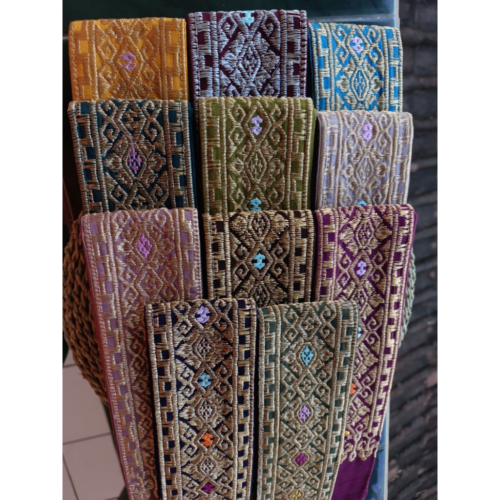 Selendang Obi Bordir Songket Premium Terbaru | Selendang Obi | Selendang Bordir | Selendang Bali