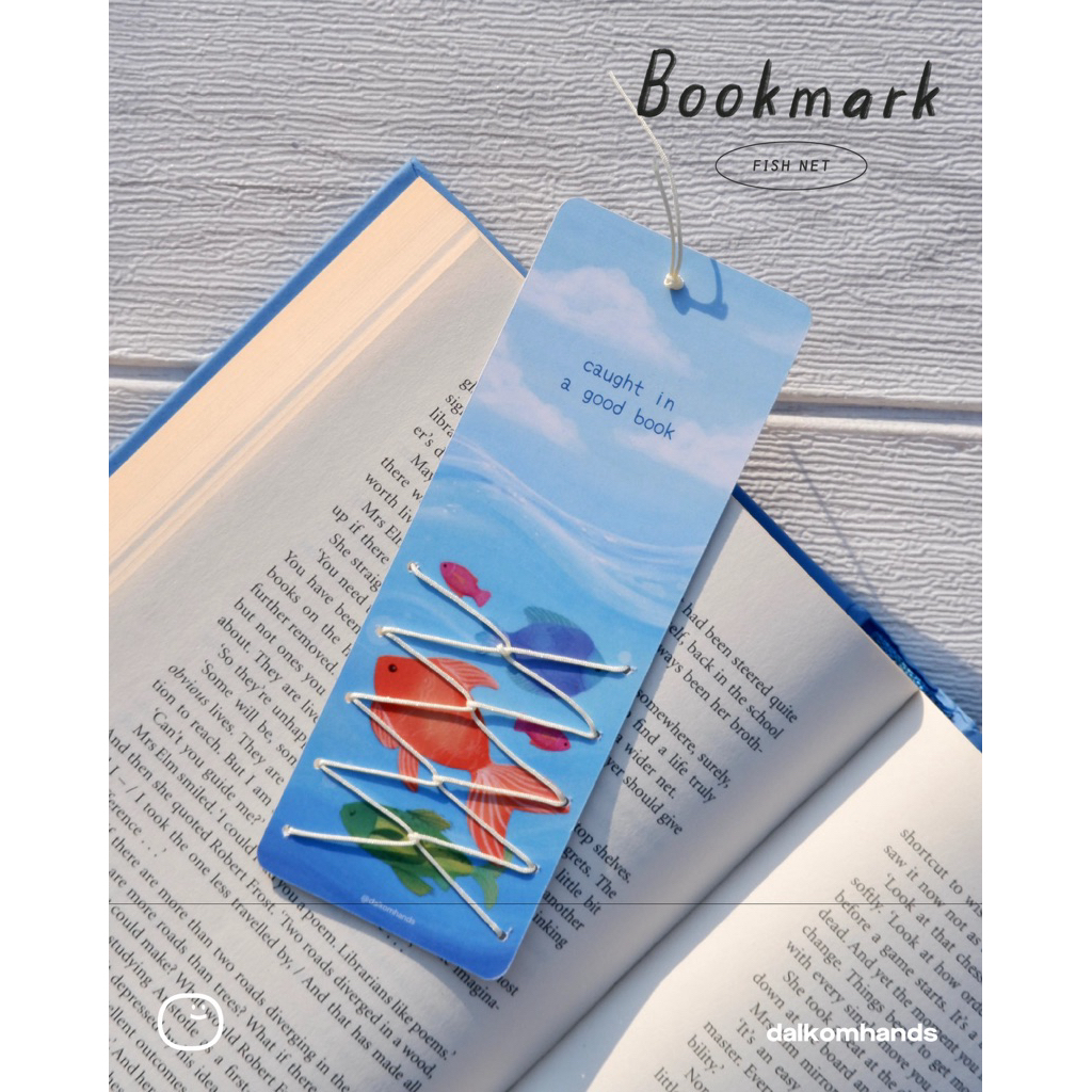 

Bookmark Fishnet - Pembatas Buku Jaring Ikan by Dalkomhands