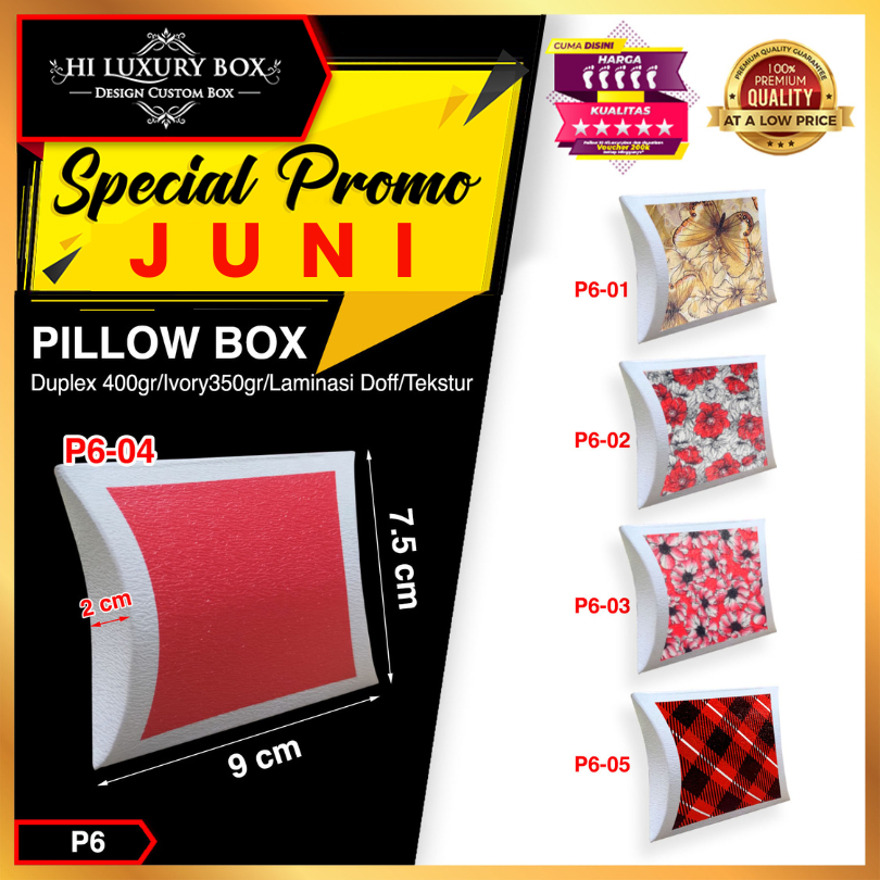 

Pillow Box - Gift Box Anak - Kotak Souvenir Kado Ulang Tahun Anak - P6