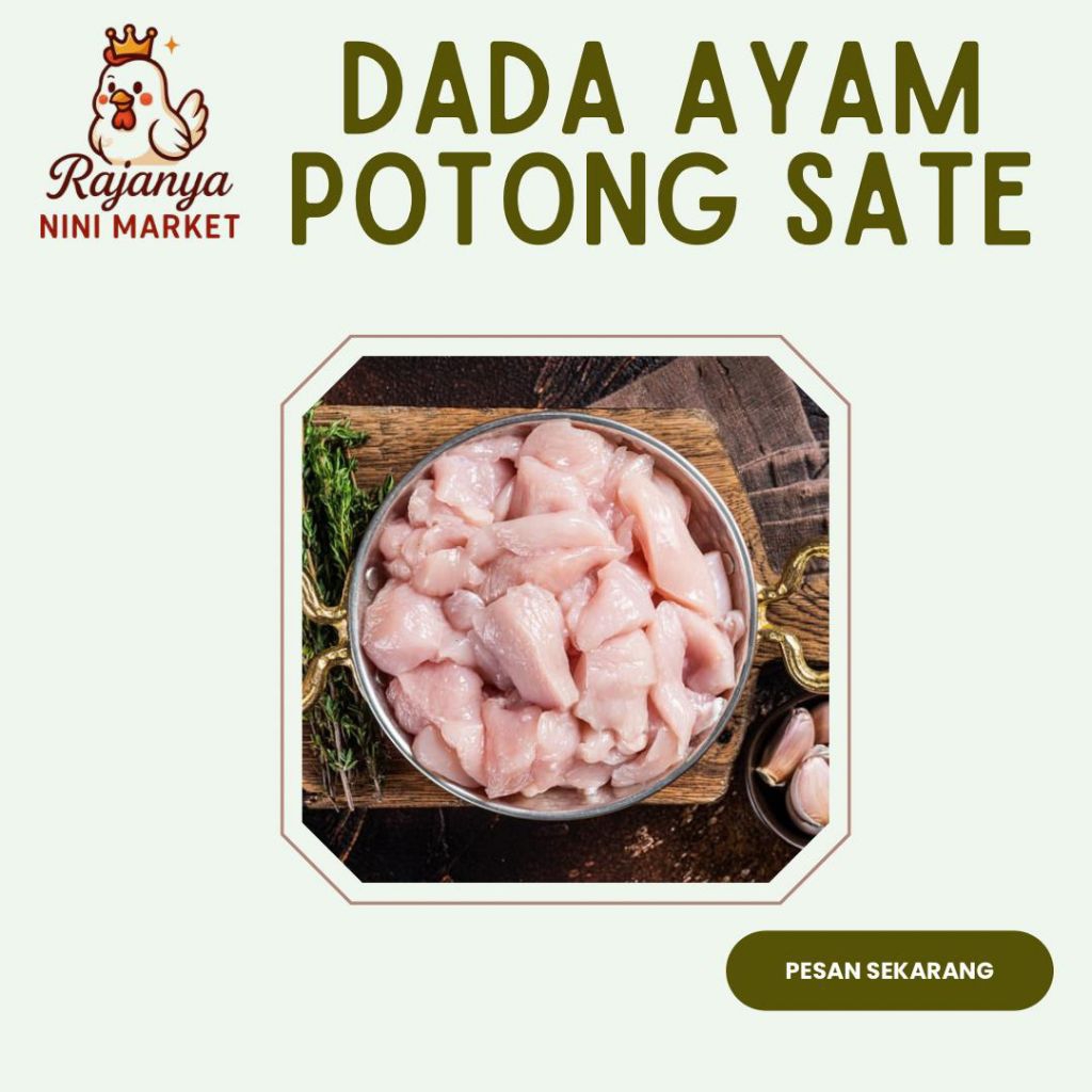 

dada ayam tanpa kulit potong sate