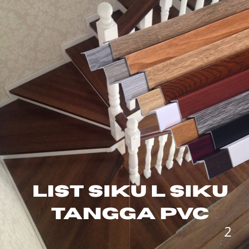 LIST WPC/LIST SIKU TANGGA UK 290 x  2.5cm x 2 mm DEKORASI TANGGA RUMAH  DEKORASI LANTAI LIST WPC