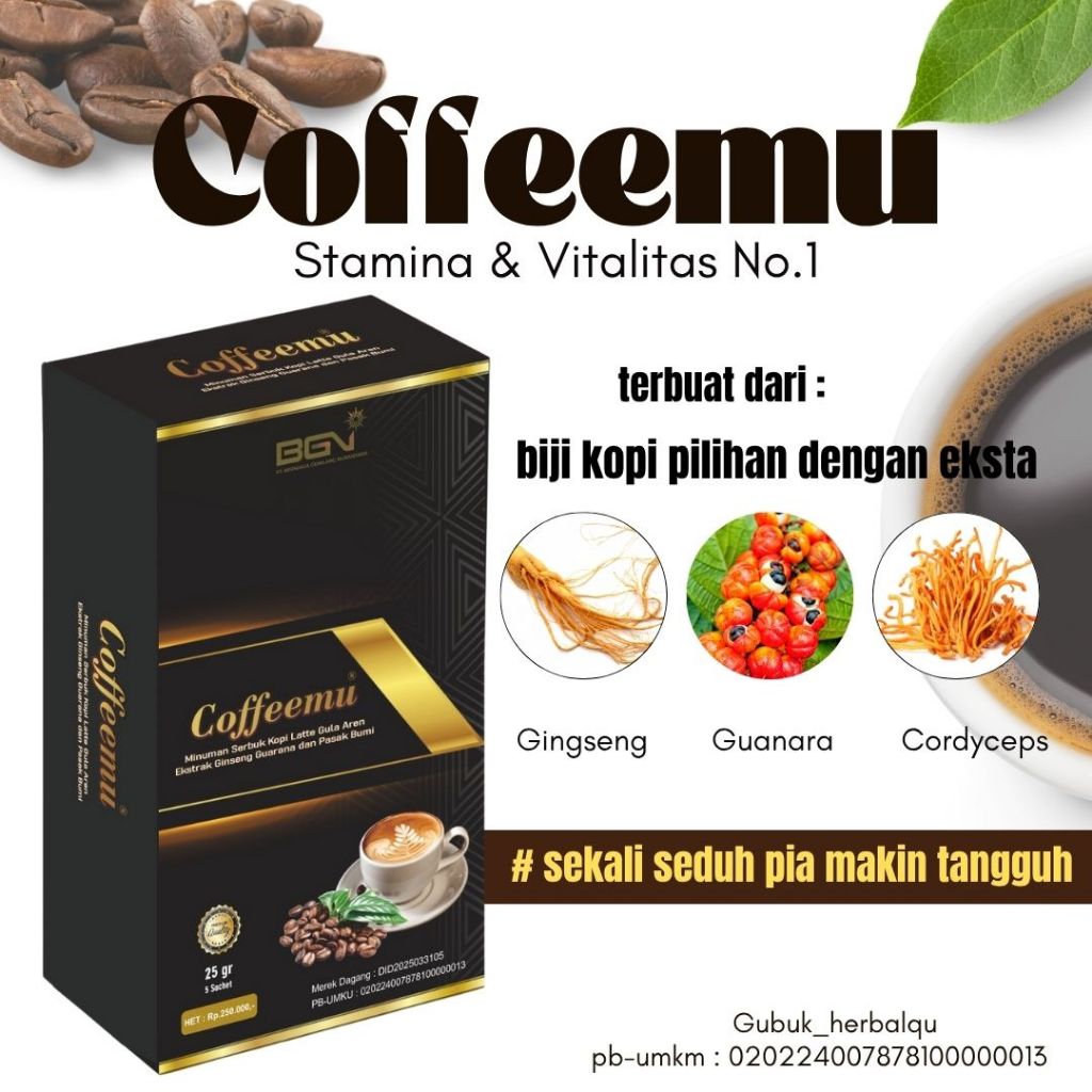 

Coffeemu Bgn Isi 5 Sachet Original 100%