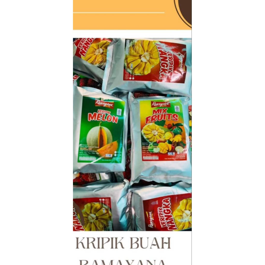 

kripik buah ramayana , nangka, apel, mangga, salak, nanas, melon, mixfuit, rambutan
