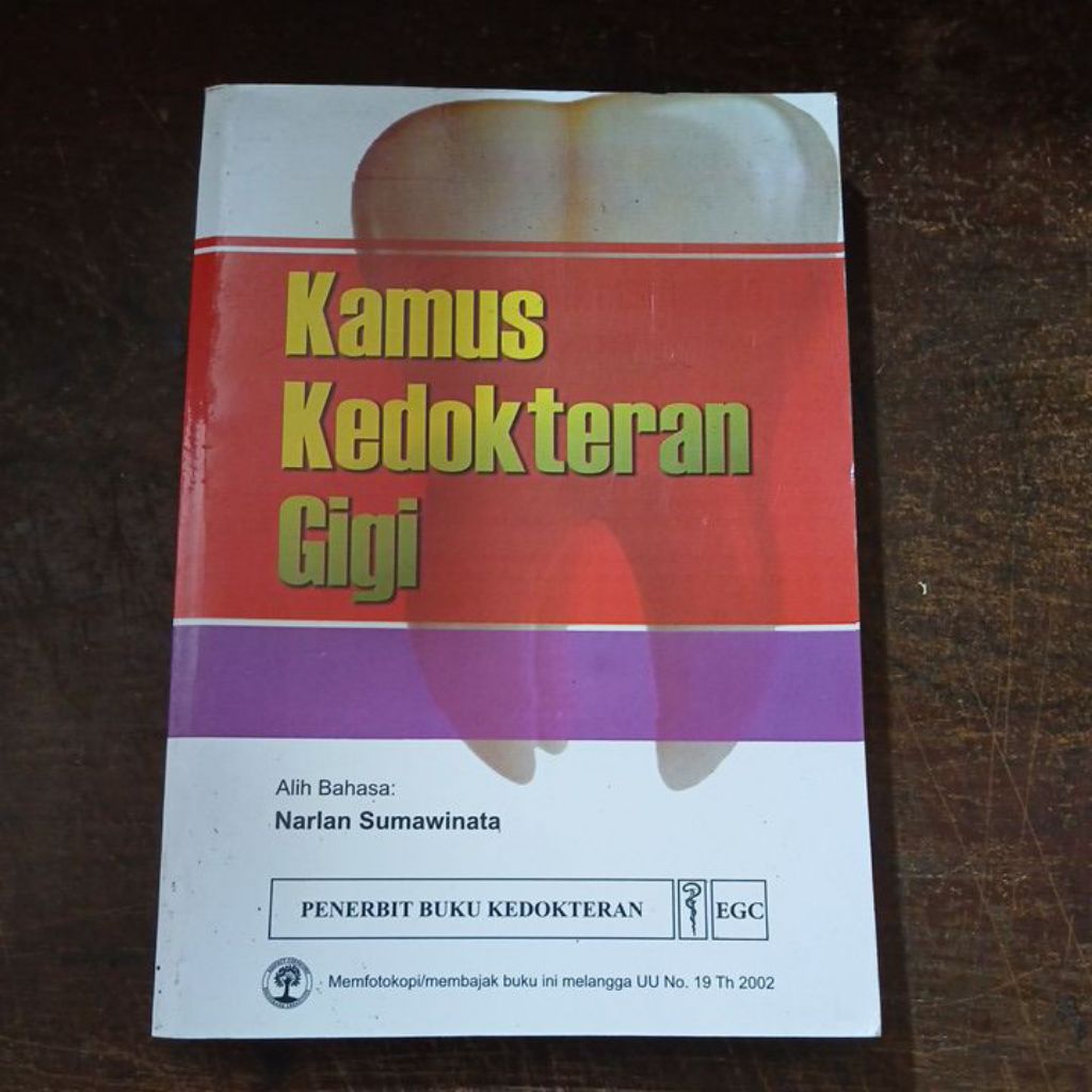 Buku Original Kamus Kedokteran Gigi ~ EGC
