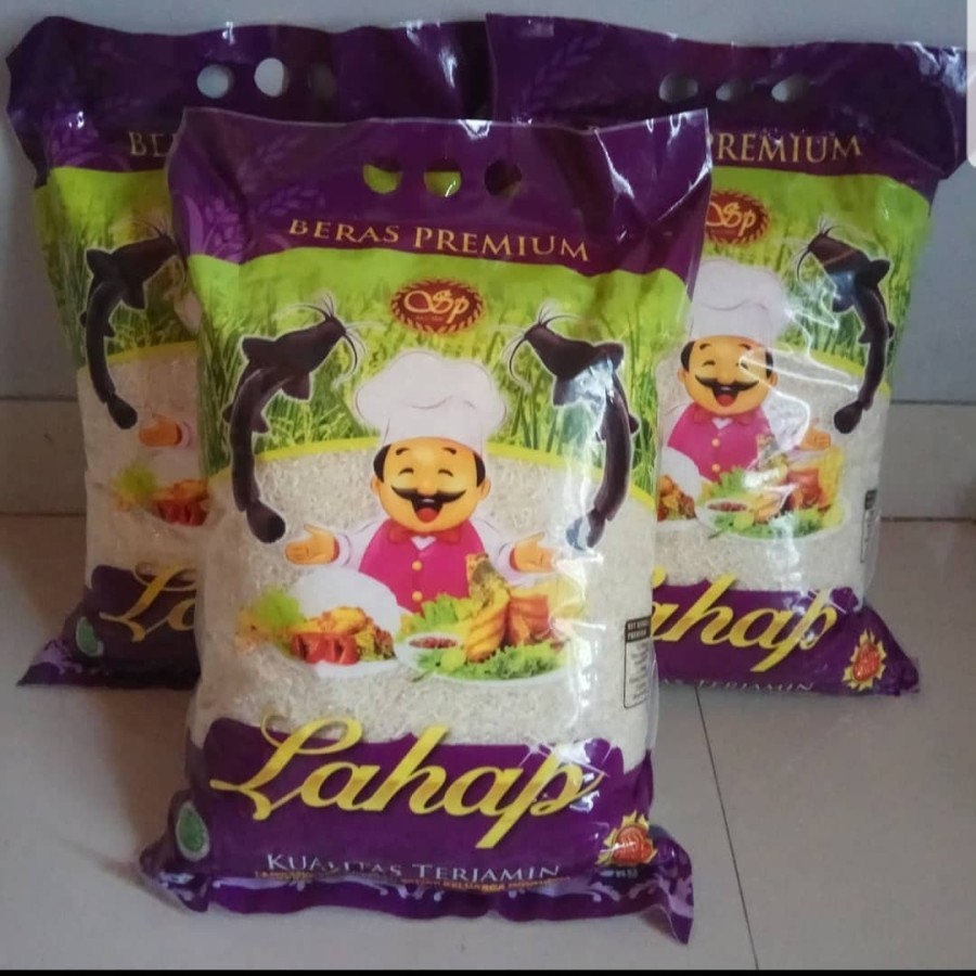 

Beras Lahap Wanita dan Lahap Lele 5kg isi 2 Pcs