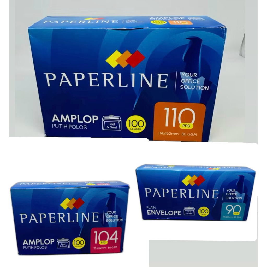 

Amplop Paperline 110 PPS / 104 PPS / 90 PPS 100 lembar