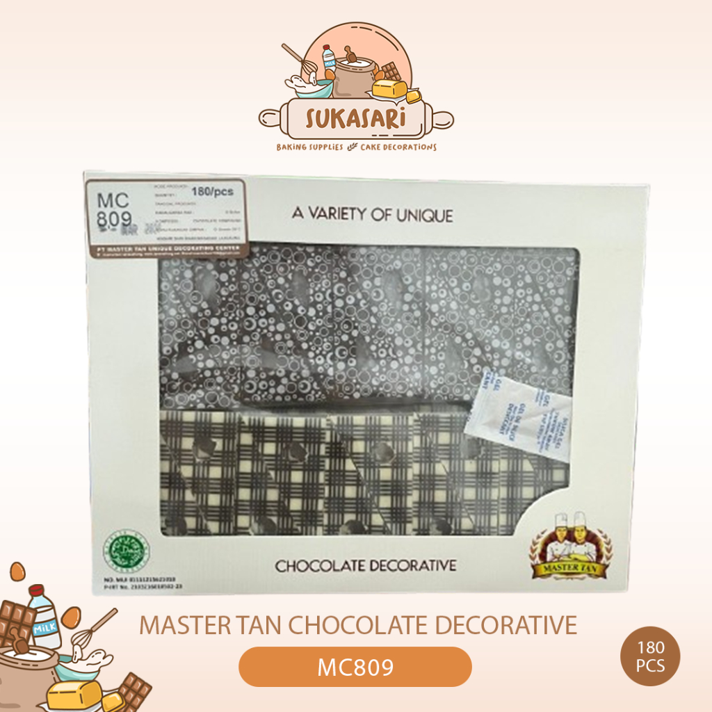 

Master Tan Chocolate Decorative MC809 MC840 MC802 / Coklat Dekorasi Hias Motif Bisa dimakan Topping Motif Trans