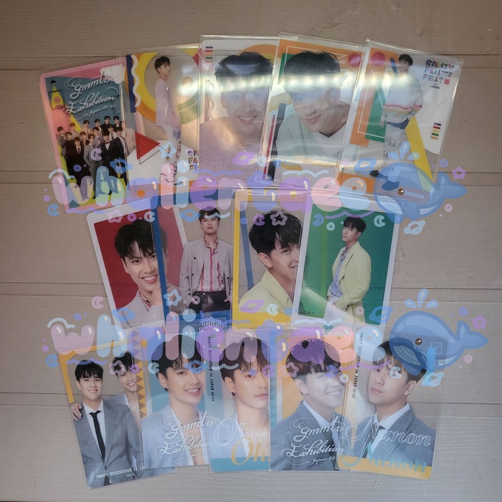 Ohm Nanon GMMTV Fanfest Exhibition Japan Photocard Trading Card Set