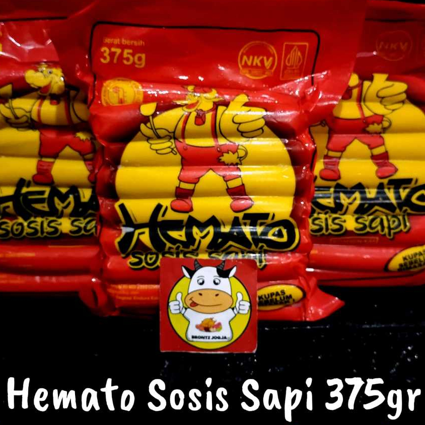 

HEMATO SOSIS SAPI 375GR - FROZEN FOOD - BRONTZ JOGJA