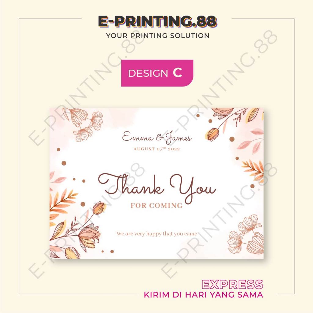 

Kartu Ucapan Souvenir Belakang Thank You Card Souvenir Cermin Sendok Tasbih Iring Pop Socket Card Custom + Plastik