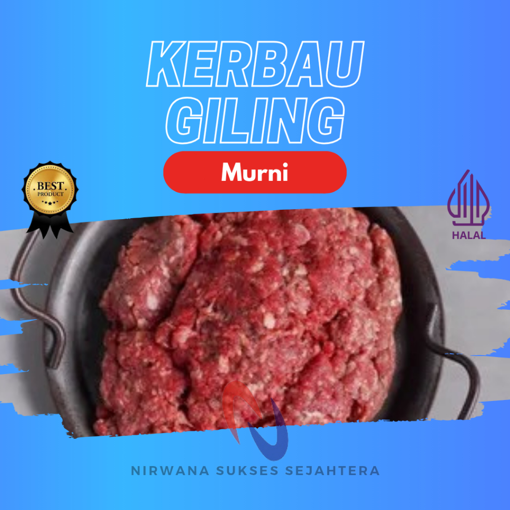 DAGING KERBAU GILING MENTAH / MINCED BUFFALO RAW FOOD (ANJING - KUCING)