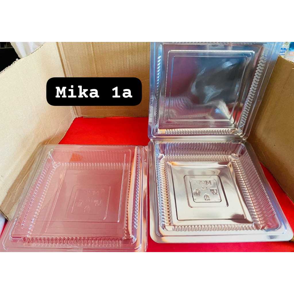 [ 50pcs ] Mika plastik kue 1A kotak makanan / Plastik Mika 1A Mika Kue Lapis / Kue Basah
