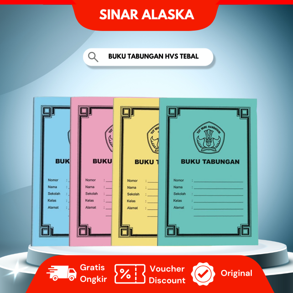 

Buku Tabungan Kertas HVS Tebal isi 50 pcs