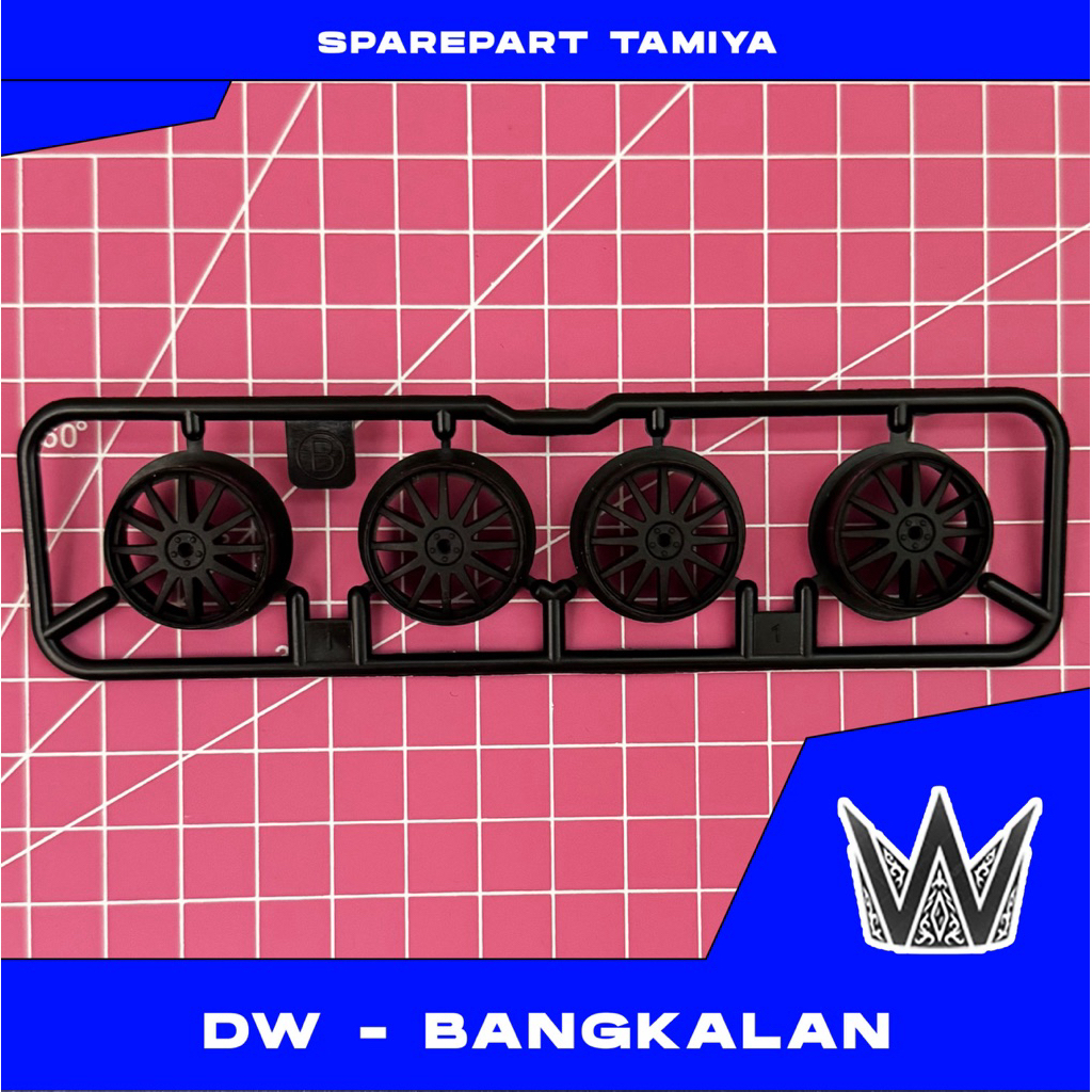 REP TAMIYA VELG MEDIUM CARBON