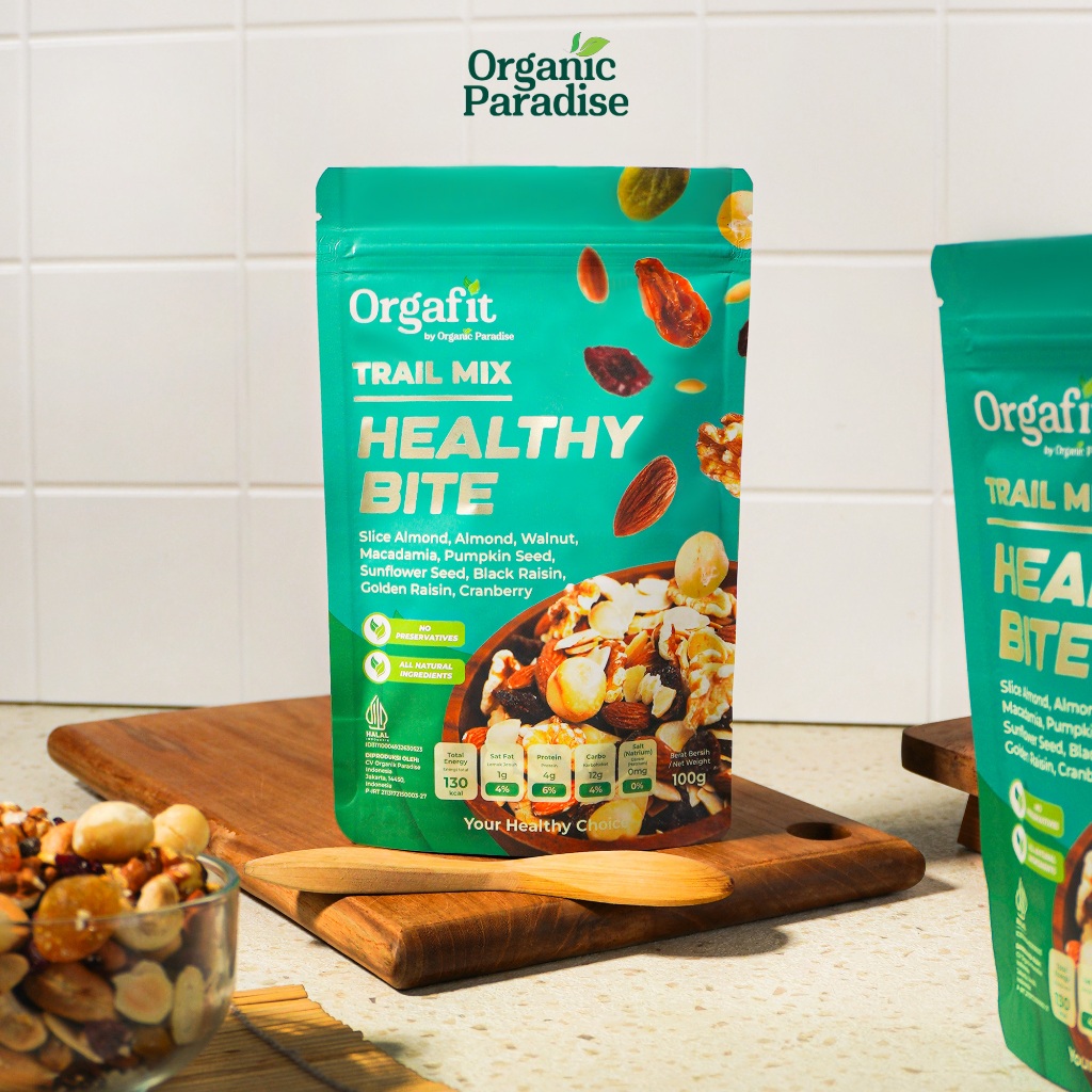 

Trail Mix Nut Healthy Bite 25 Gram / Kacang Mix Nut Healthy Bite 25 gram Organic Paradise