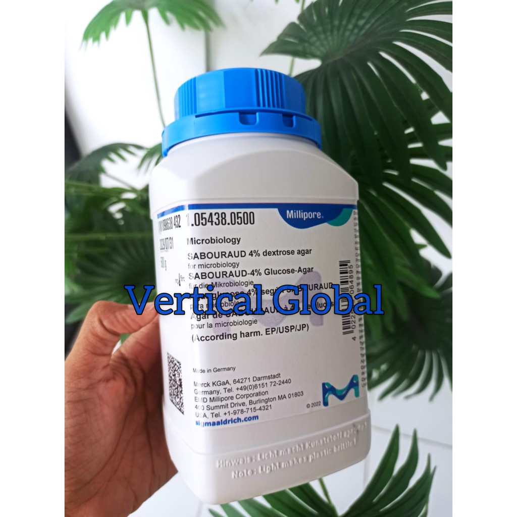 Sabouraud Dextrose Agar Merck 1.05438.0500 500 gram / Sabaurad dextrose agar / SDA