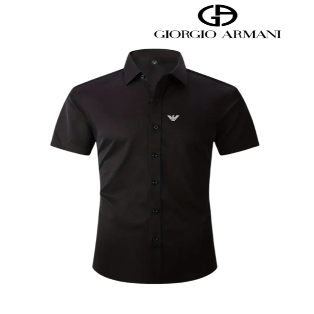 Giorgio Armani - Kemeja Lengan Pendek premium quality / Kemeja Polos Giorgio Armani