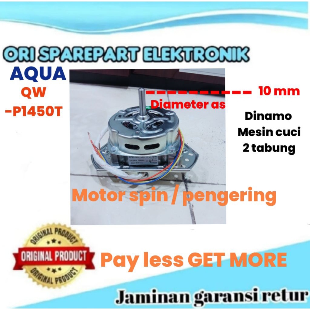 Dinamo pengering / mesin CuCi AQUA QW-P 1450 T/QW-P1450T