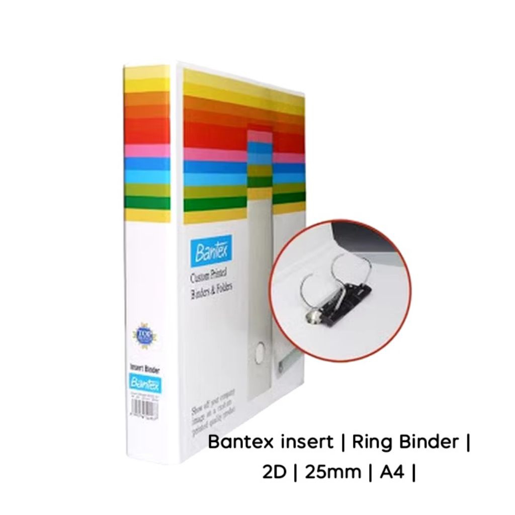 

Bantex insert ring binder 2D 25mm A4 | bantex 8522