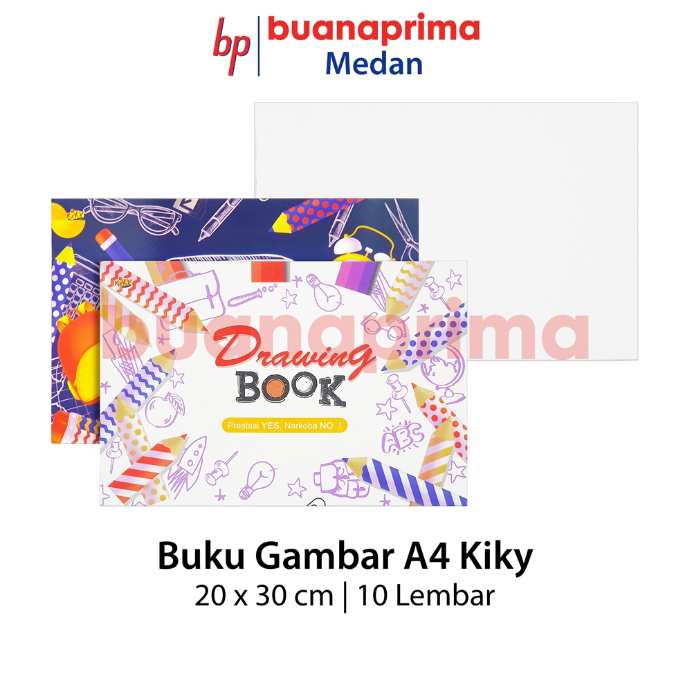 

BUKU GAMBAR KIKY A4 Eceran Kertas Tebal Menggambar Drawing Book Sketsa Per Pcs