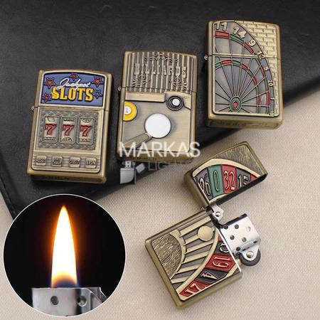 Korek Api Jantai isi ulang Korek bermotif unik timbul Korek api 341 Bisa isi ulang