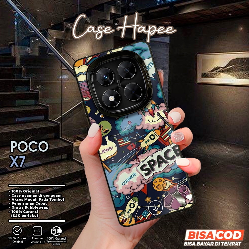 Case Poco X7 Casehapee [AST2] Case So Cool Premium Matte Softcase IMD Hybrid Hologram Glossy