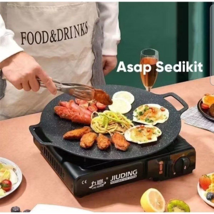 Wajan bakaran multifungsi GRILL PAN MULTIGUNA – BBQ TANPA ASAP & ARANG